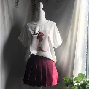 White flower girl t-shirt